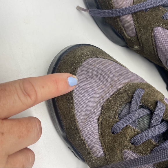 90s Nike Hightop Hiking Boots Sneakers Purple Gray leather Womens Size 6 Caldera - Picture 9 of 13